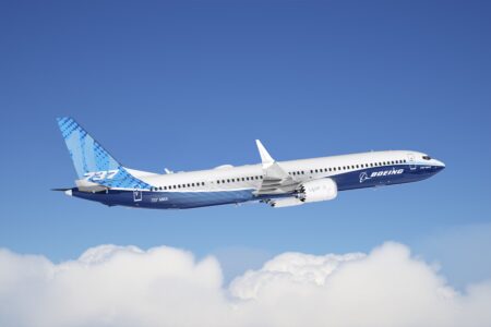 Promotional image from Boeing shows the new 737 MAX-10, which received FAA approval on Oct. 20, 2026. (Boeing)